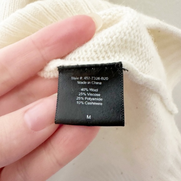 Jenni Kayne Everyday Sweater Cream Off White Wool Cashmere Small - Picture 6 of 8